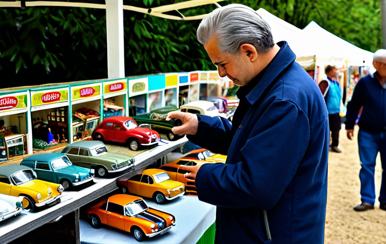 미니카의 탄소 발자국 줄이기 - Sustainable Materials**

"A close-up shot of a miniature car made from recycled plastic, displayed o...