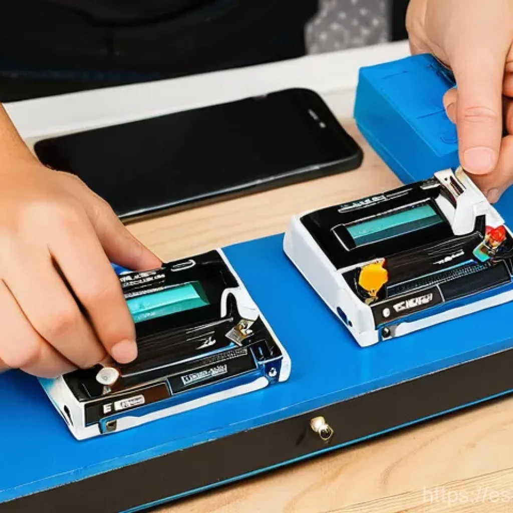 미니카 배터리 수명 관리법 - **Prompt:** A young, enthusiastic hobbyist, aged around 16-20, meticulously connecting a LiPo batter...