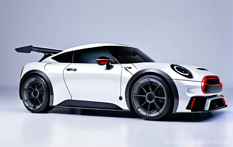 미니카를 활용한 창작 대회 - **Prompt 1: "Futuristic Masterpiece Mini-Car on Display"**
    A high-resolution, photorealistic ima...