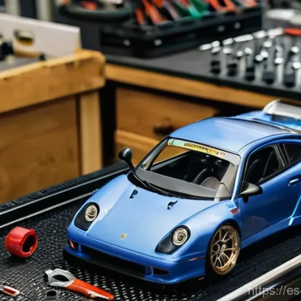 미니카 레이싱 대회 우승 전략 - **Prompt 1: The Master Tuner's Workbench**
    "A close-up, highly detailed shot of an adult male or...