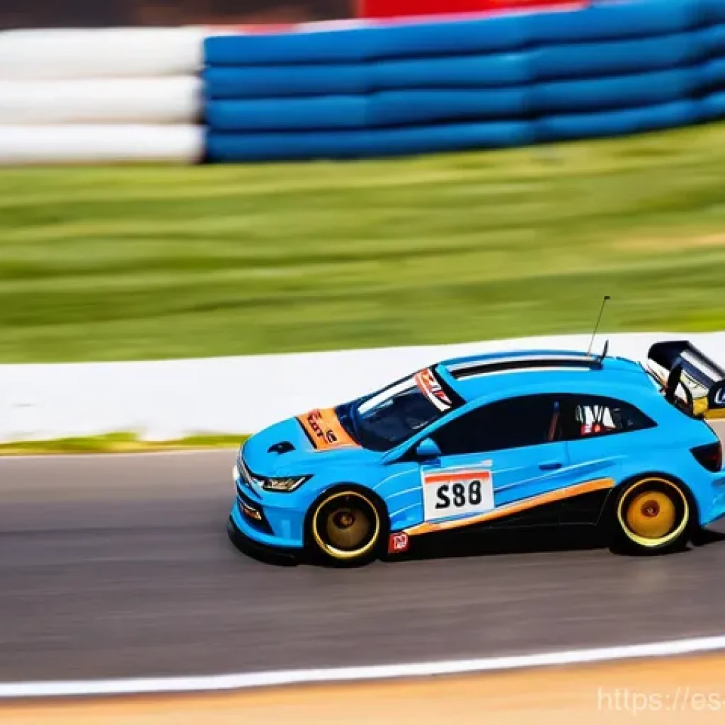 미니카 관련 자격증 정보 - **The Apex of RC Racing Precision:**
    A vibrant, dynamic shot of a focused RC car driver, mid-20s...